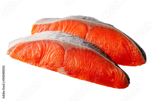 鮭の切り身。Salmon fillet
