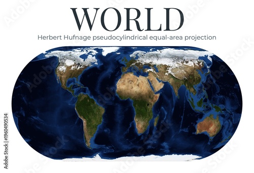 Canvas Print World Map