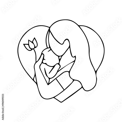 Loving Mother Baby Embrace