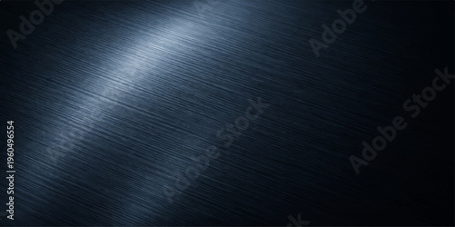 Dark Blue Metallic Brushed Steel Texture Background