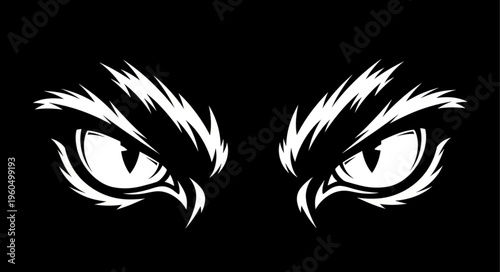 Eyes of a Bird Closeup.