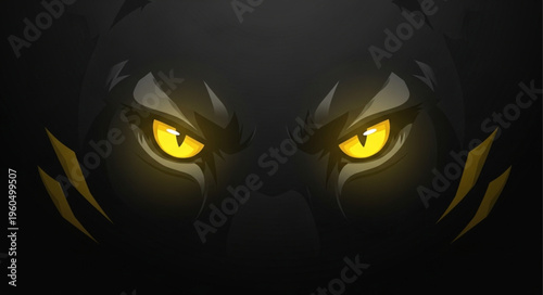 Eyes of a Panther Closeup.