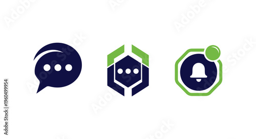 Communication, Notification, and Messaging Icons Set