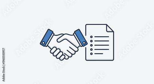 Business handshake and contract agreement, partnership deal, successful negotiation, teamwork