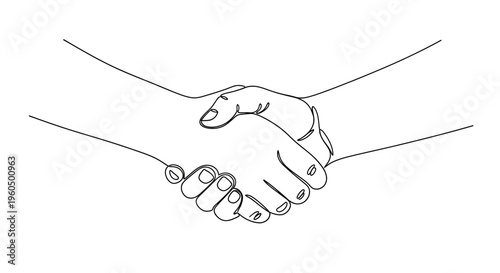 Close-up of two hands shaking, symbolizing agreement, partnership, and trust.