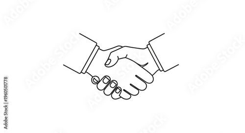 Handshake agreement, business partnership, cooperation, trust, teamwork, success, deal