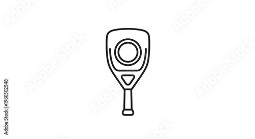 Dog Training Clicker Icon Outline - Isolated Vector Illustration