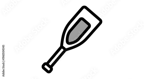 Crutch icon, medical aid for leg injury, orthopedic support, rehabilitation equipment