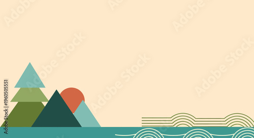 Earth Day Background Template with Copy Space for Text and Design