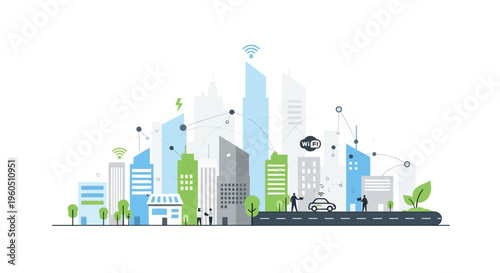 abstract city background