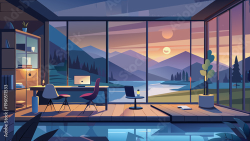 Gemini said

A luxurious hotel room interior offers a relaxing view of a tropical resort patio with a swimming pool and blue sky over the summer sea