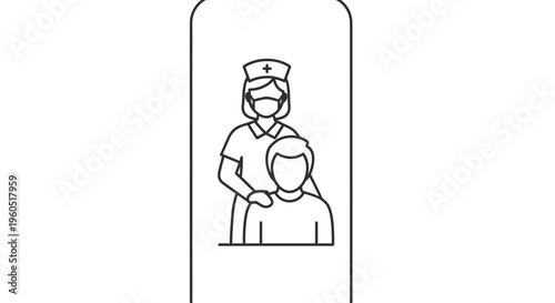 Nurse offering comforting support to a patient symbolizing dedicated medical care and assistance