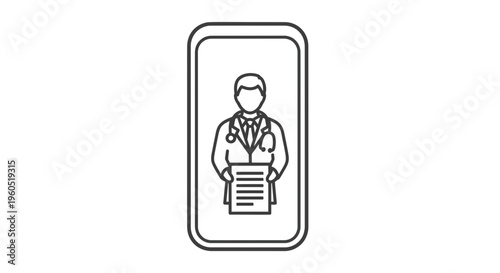 Mobile health consultation app offering convenient digital medical assistance and doctor