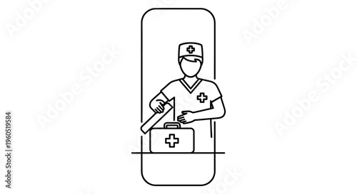 Essential healthcare support delivered by a dedicated medical professional preparing vital first