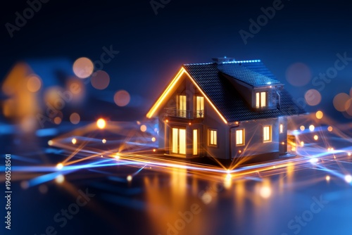 Wallpaper Mural Residential Property with Laser Perimeter Detection for Enhanced Security and Protection Torontodigital.ca