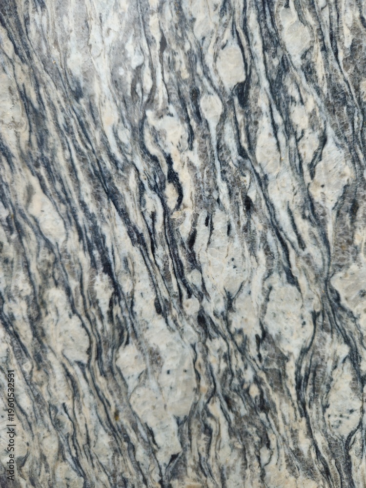 Fototapeta premium Vertical Veined Stone Texture Background Closeup