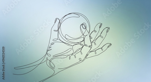 Hand Holding Magnifying Glass Closeup.