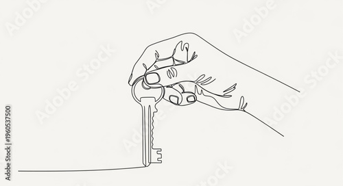 Hand Holding Small Metal Rod.