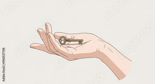 Hand Holding Small Object.