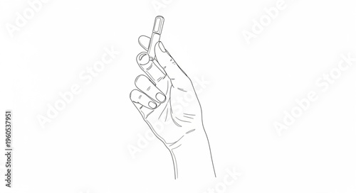 Hand with Finger Pointing Up.