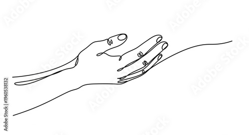 Hand with palm up gesture.