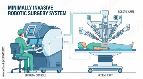 Advanced robotic surgical system enabling precise minimally invasive medical procedures, revolutionizing modern healthcare operations and enhancing patient recovery outcomes