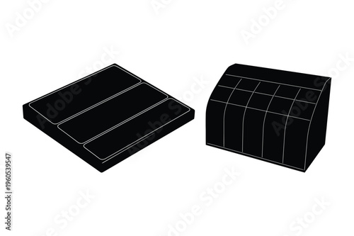 Chess pieces silhouette vector illustration