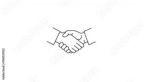 Handshake icon, business partnership symbol, agreement handshake, vector handshake isolated on Transparent Background