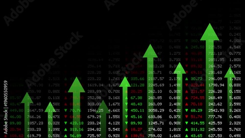 Stock exchange - finance background loop