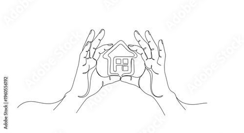 Hands Holding Globe Earth.