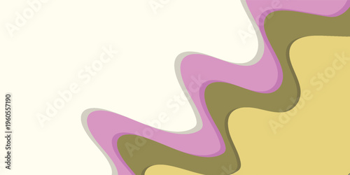 Abstract Wavy Pattern with Flowing Organic Shapes and Vibrant Colors.