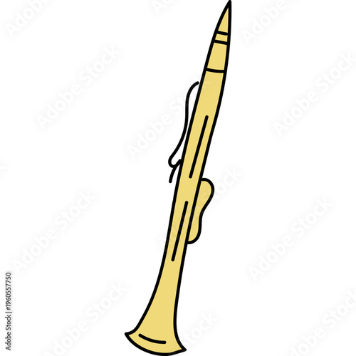 Simple Clarinet Illustration Icon