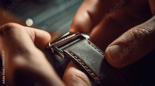 Crafting elegance in a luxury watch strap assembly