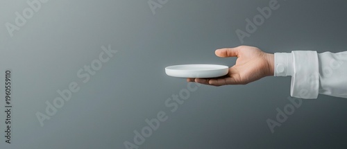 Robotic chef serving golden fried chicken kitchen food presentation modern environment close-up view culinary innovation