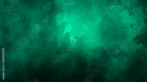 Vector Abstract aqua-green background, evokes a sense of depth, with moody shades that draws attention