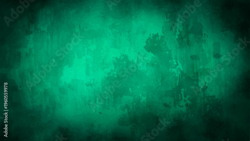 Vector Ethereal emerald textured background with misty aesthetic creates visual depth and evokes abstract emotions, enigmatic artistry, abstract expressionism and grunge effects.