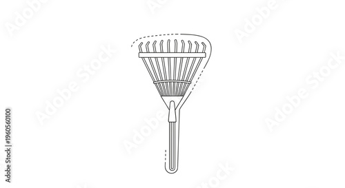 Butterfly Net Illustration Simple Design.