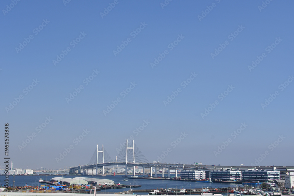 Fototapeta premium 横浜ベイブリッジ 港の見える丘公園から