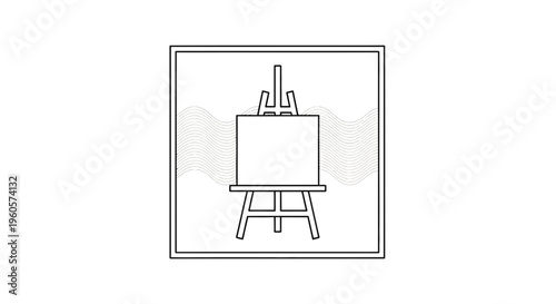 Artistic inspiration begins with a clean canvas on a sturdy easel, awaiting creative vision and