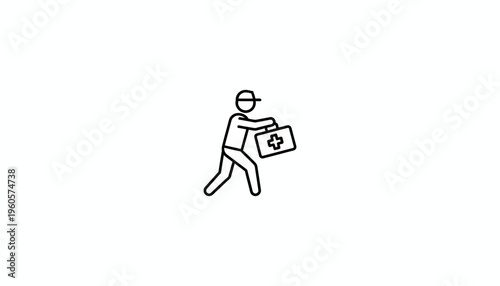 Swift Medical Support Icon Illustrating Urgent Healthcare Assistance and Delivery Services