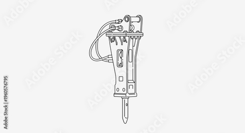 Pneumatic Drill Machine Industrial Tool.