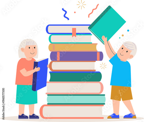 School Reading Festival Illustration