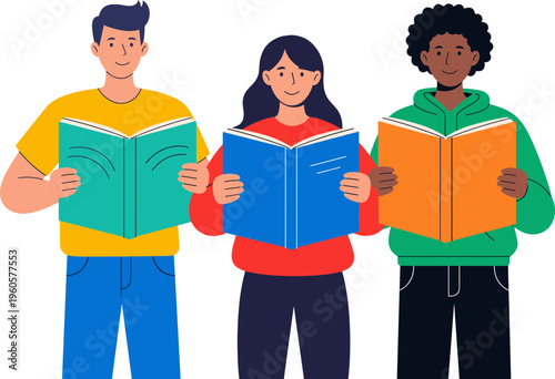 School Reading Festival Illustration