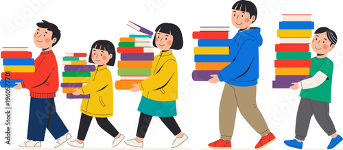 School Reading Festival Illustration