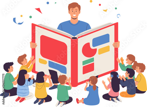 School Reading Festival Illustration