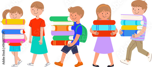 School Reading Festival Illustration