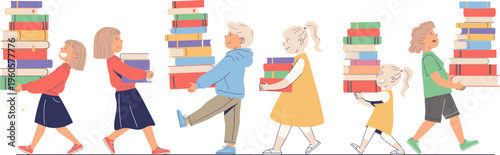 School Reading Festival Illustration