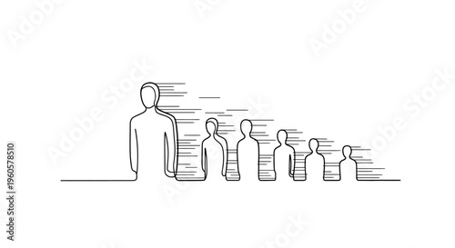 Leader and Followers: Abstract Concept of Hierarchy and Movement