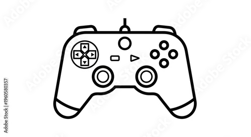 Video Game Controller Icon, Gaming Input Device, Modern Technology