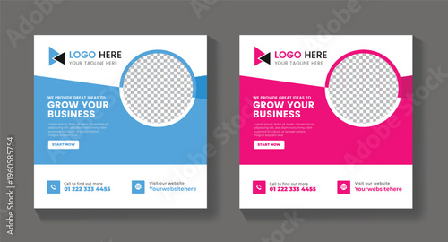  New Social Media Post Template, Social Media Post Template , Facebook Post, ,LinkedIn Post	
